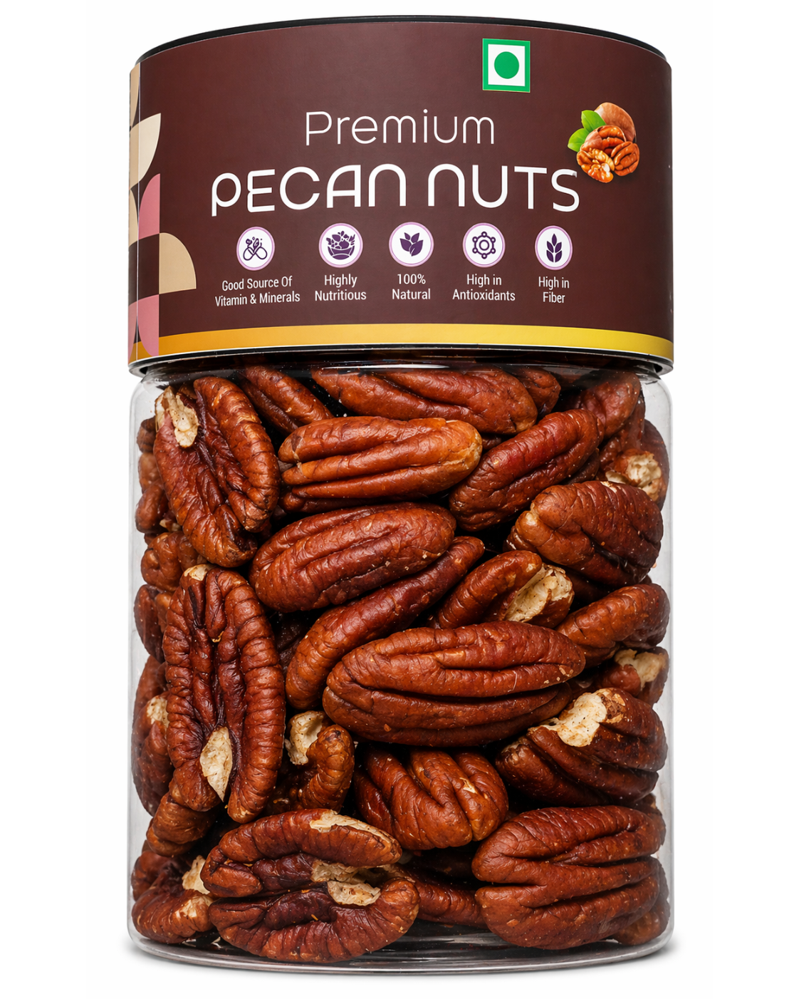 Kivida Premium Pecan Nuts Jar – 250g - Image 2