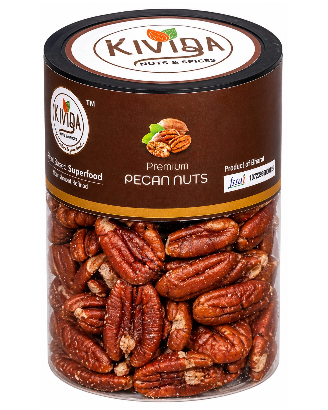 Kivida Premium Pecan Nuts Jar – 250g - Image 4