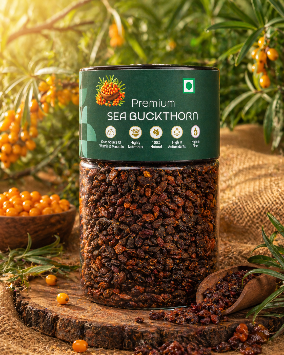 Kivida Premium Sea Buckthorn Jar – 250g